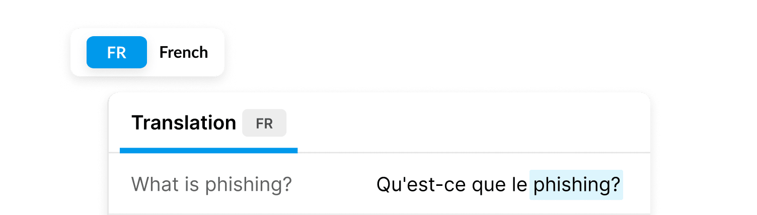 Multi-format translation — interfaccia